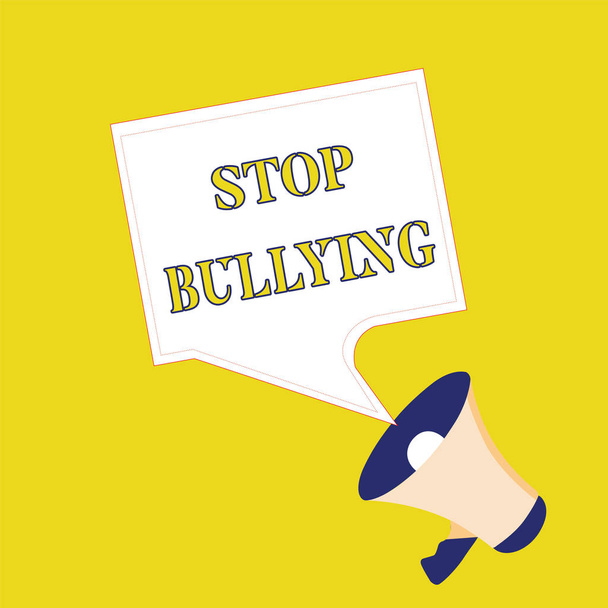 Signo de texto que muestra Stop Bullying. Foto conceptual Luchar y eliminar este comportamiento agresivo inaceptable
 - Foto, Imagen