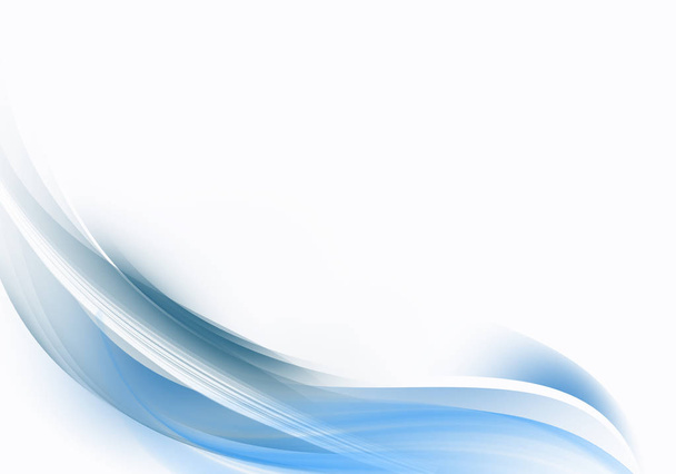 Absztrakt background vele fehér és kék hullámok. Világos absztrakt háttér. - Fotó, kép