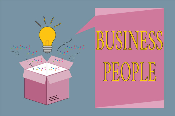 Conceptuele handschrift tonen Business People. Zakelijke foto presentatie Mensen die werken in het bedrijfsleven vooral op een uitvoerend niveau - Foto, afbeelding