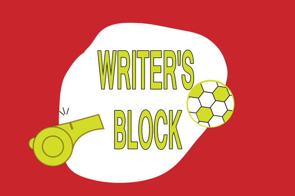 Tekstimerkki, jossa lukee Writer s, on Block. Käsitteellinen kuva Edellytys, että et pysty ajattelemaan, mitä kirjoittaa
 - Valokuva, kuva