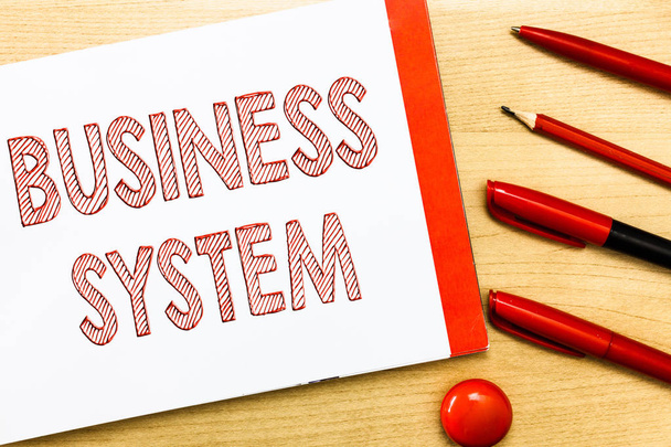 Käsiala teksti kirjallisesti Business System. Käsitteen merkitys Menetelmä organisaatioiden tietojen analysoimiseksi
 - Valokuva, kuva