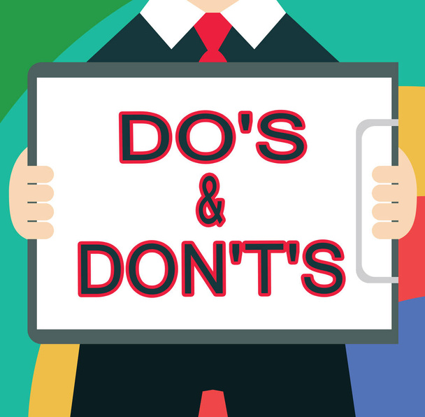 Signo de texto que muestra Do s is y Don t not s is. Foto conceptual Confusión en la mente sobre algo
 - Foto, imagen