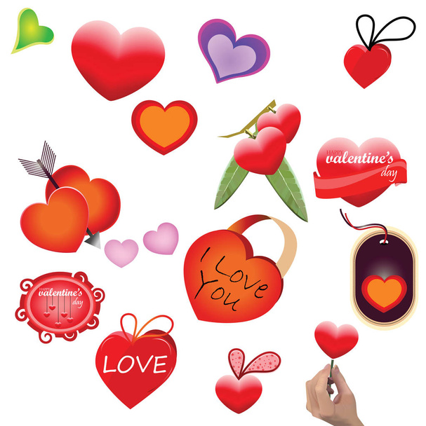 バレンタインの愛のベクトル グラフィック デザイン - ベクター画像