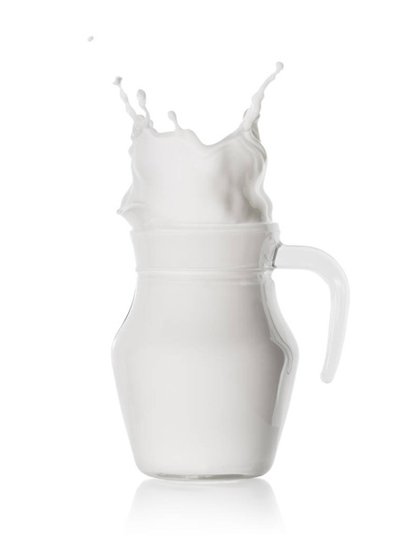 Splash a tejet üveg kanna - Fotó, kép