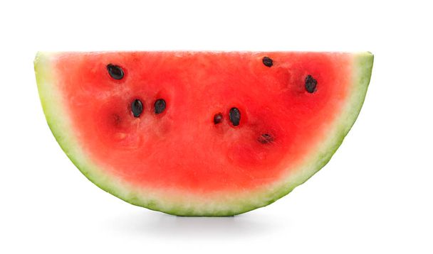 Delicious gesneden watermeloen op witte achtergrond - Foto, afbeelding