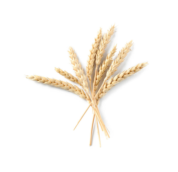 Punte di grano su sfondo bianco - Foto, immagini