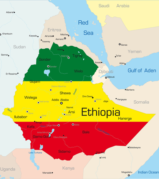 Etiópia
 - Vetor, Imagem