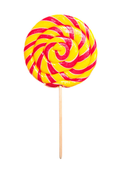 Colorful lollipop on white background - Photo, Image