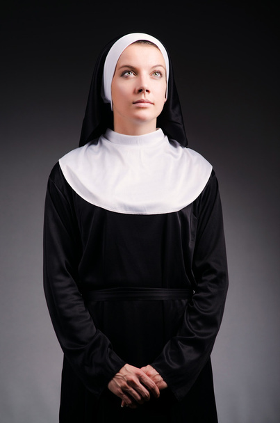 Young nun in religious concept - Фото, зображення