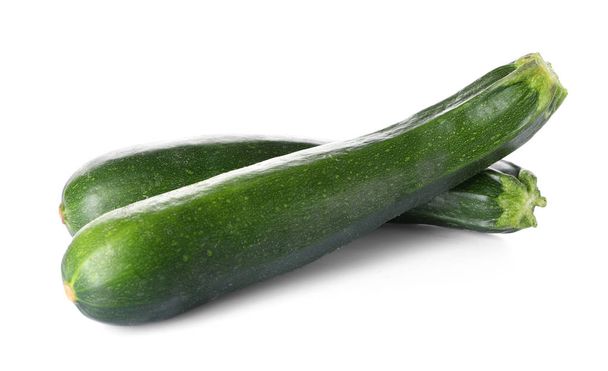 Fresh zucchini isolated on white - Zdjęcie, obraz