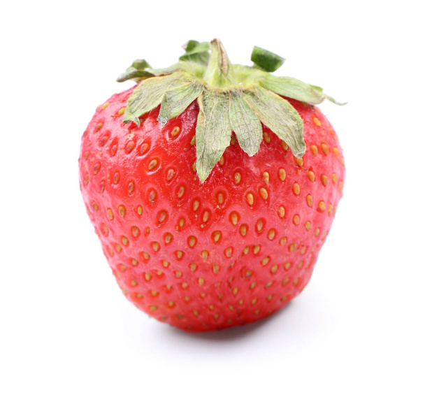 Ripe strawberry on white background - Foto, Imagem