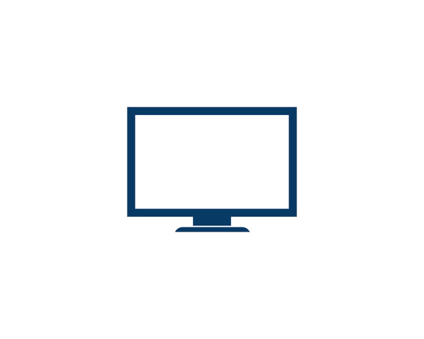 TV, LCD, LED, monitor ikon vektor illusztráció tervezés logó - Vektor, kép