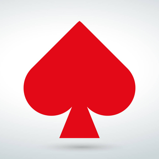 Karten-Symbol isolierter Vektor auf weißem Hintergrund Casino. - Vektor, Bild