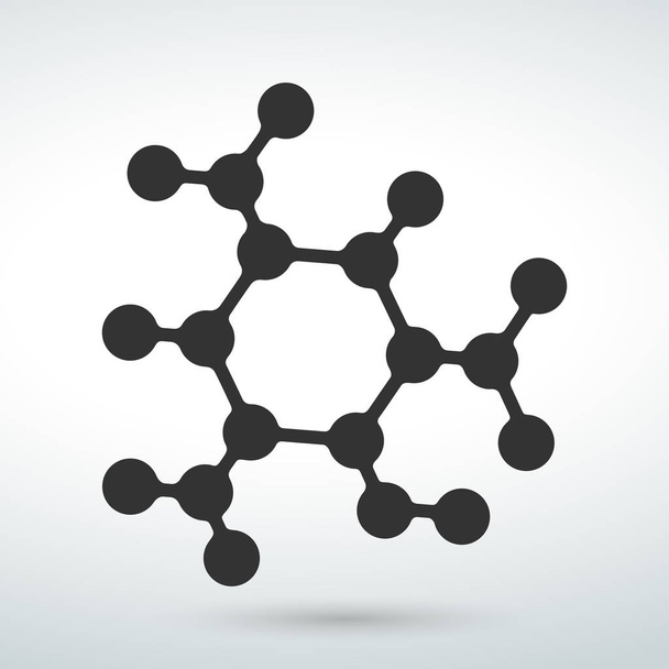 Icono de línea Molecule isolated vector on a white background
. - Vector, Imagen