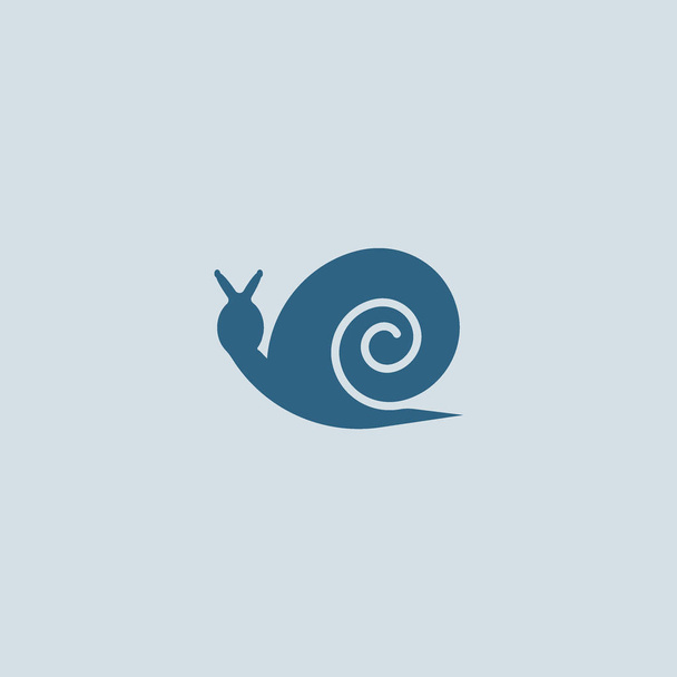 Cute colorful snail logo template - Vector, Imagen