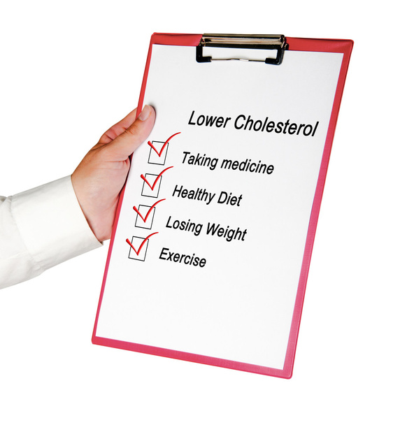 Lista para baixar o colesterol
 - Foto, Imagem