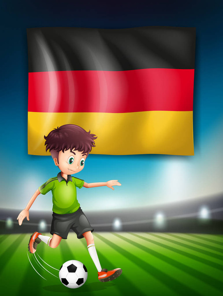 Μια εικόνα παίκτη γερμανικό ποδόσφαιρο - Διάνυσμα, εικόνα