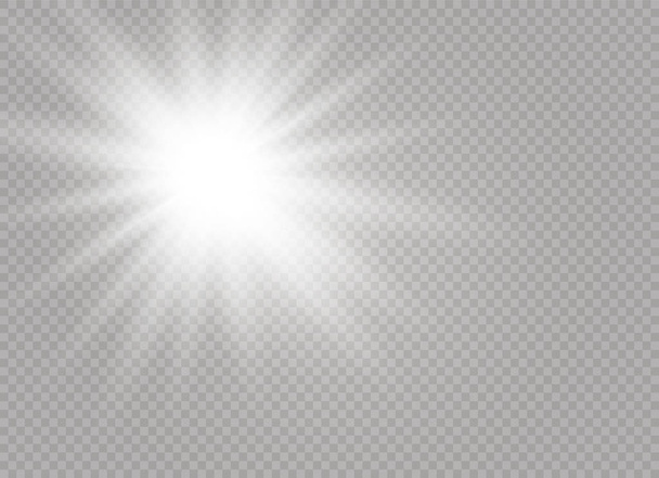 Λευκό λαμπερό φως - Διάνυσμα, εικόνα