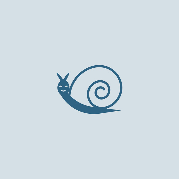 Cute colorful snail logo template - Вектор,изображение