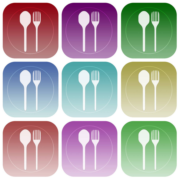 Set of simple icons - Photo, Image
