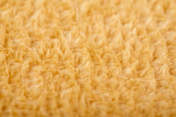 Textura de felpa suave mullida marrón. Toalla de paño de rizo, paño de textura suave
 - Foto, imagen
