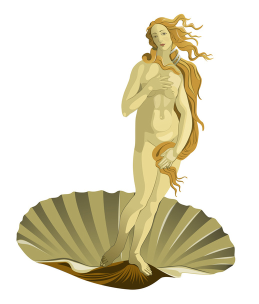 Женщина голая, Венера
 - Вектор,изображение