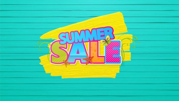 Summer sale  Vector Background. Abstract Summer Label  - Vector, Image