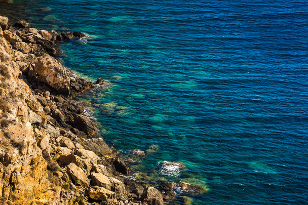 Cliffs in La Azohia Murcia in Mediterranean sea, Spain - Valokuva, kuva