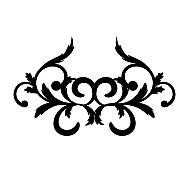 ダマスク織アート シンプルなスタイルの装飾的な要素。ベクトル図 - ベクター画像
