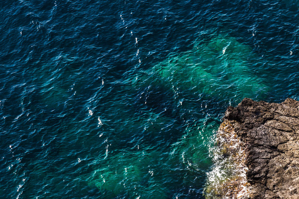 Cliffs in La Azohia Murcia in Mediterranean sea, Spain - 写真・画像