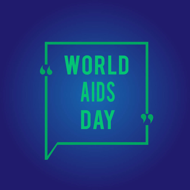 Sana kirjoittaa tekstiä Maailman Aids Day. Liiketoiminta-ajatus 1. joulukuuta aidsia koskevan tietoisuuden lisäämiseksi
 - Valokuva, kuva