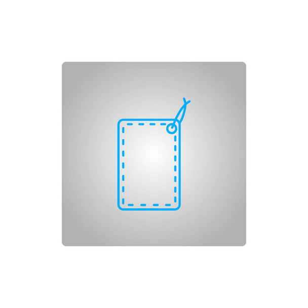hang tag flat icon, vector illustration  - Vector, Imagen