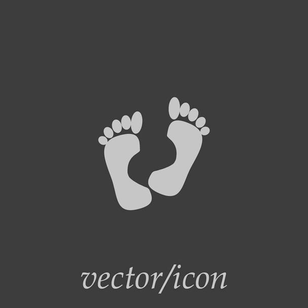 Huellas humanas vector ilustración
 - Vector, Imagen