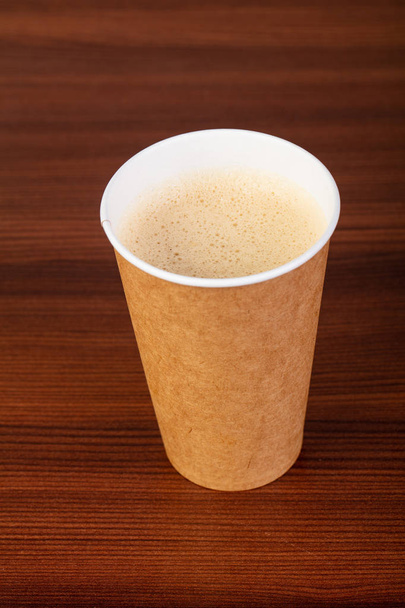 Šálek cappuccino káva v tabulce - Fotografie, Obrázek