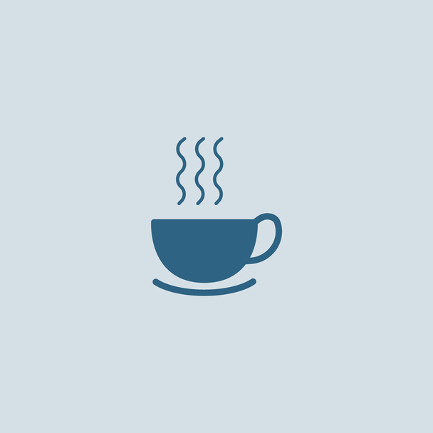 Delicious hot cup of coffee or tea vector illustration - Вектор, зображення