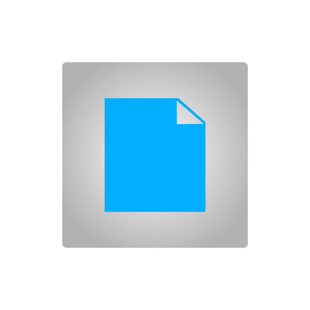 simple minimalisitc vector icon of digital file, paper sheet - Vektor, Bild