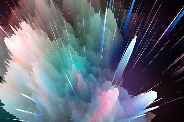 colorful abstract background, space explosion texture - Photo, Image