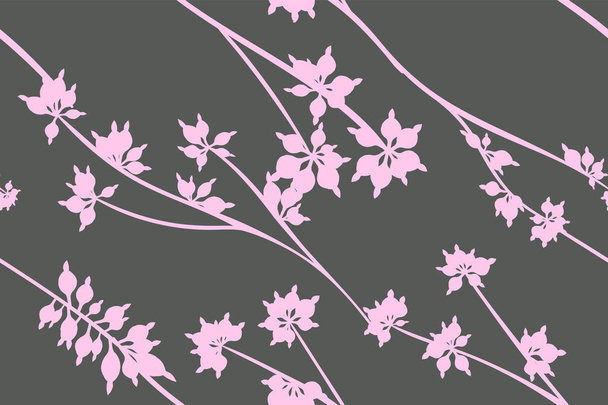 Eucalyptus Vector. Patrón inconsútil colorido con hojas vectoriales, ramas y elementos florales. Fondo elegante para el diseño de la boda, tela, textil, vestido. Vector de eucalipto en el diseño de color pastel
. - Vector, imagen