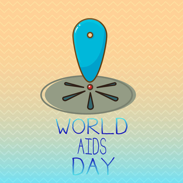 Konceptuální ručně psaného textu zobrazující Světový den Aids. Obchodní fotografie představí 1 prosince zaměřená na zvyšování povědomí o Aids - Fotografie, Obrázek