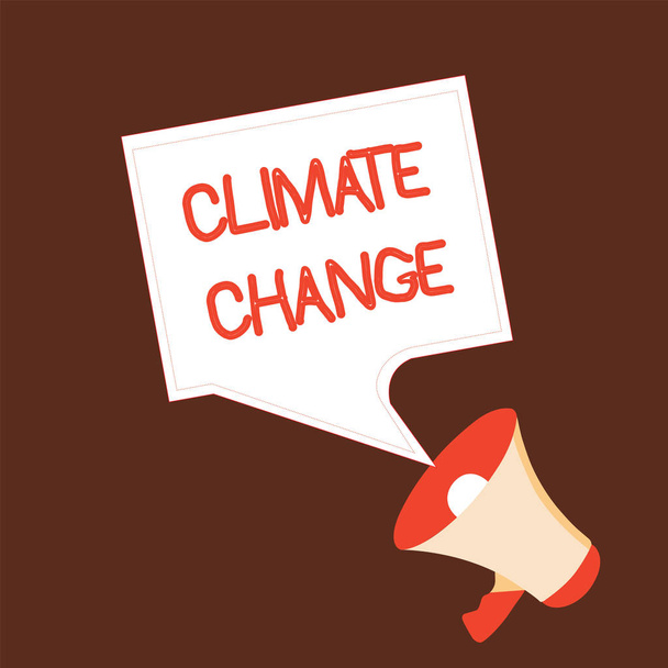 Konzeptionelle Handschrift, die den Klimawandel zeigt. Geschäftstext Anstieg der globalen Durchschnittstemperatur Wetterumschwung - Foto, Bild