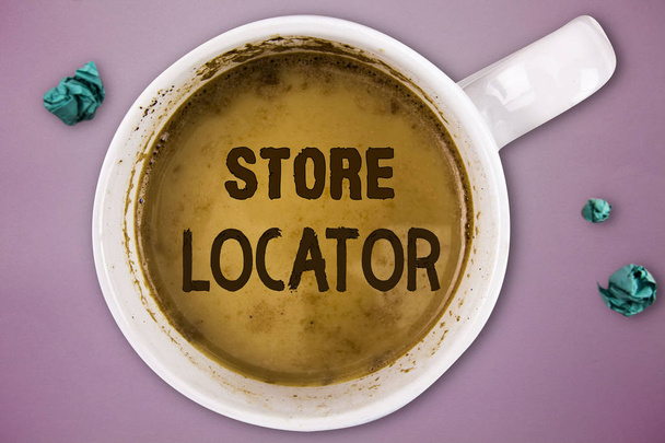 Kirjoitetaan muistilappua, jossa näkyy Store Locator. Business valokuva esittelee tietää osoitteen yhteystiedot ja aukioloajat
 - Valokuva, kuva