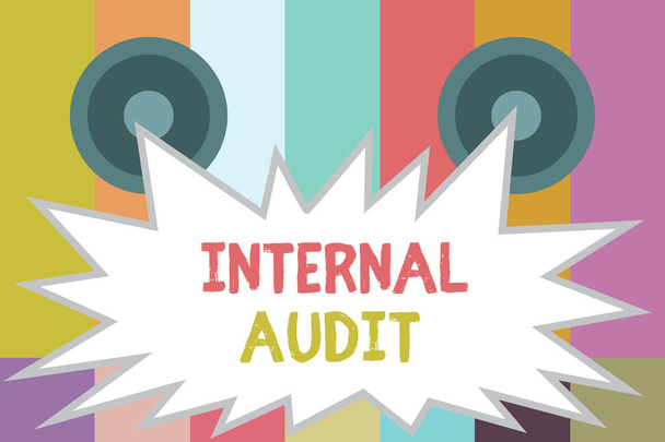 Word writing text Internal Audit. Business concept for Evaluates the effectiveness of the controls and processes - Photo, Image