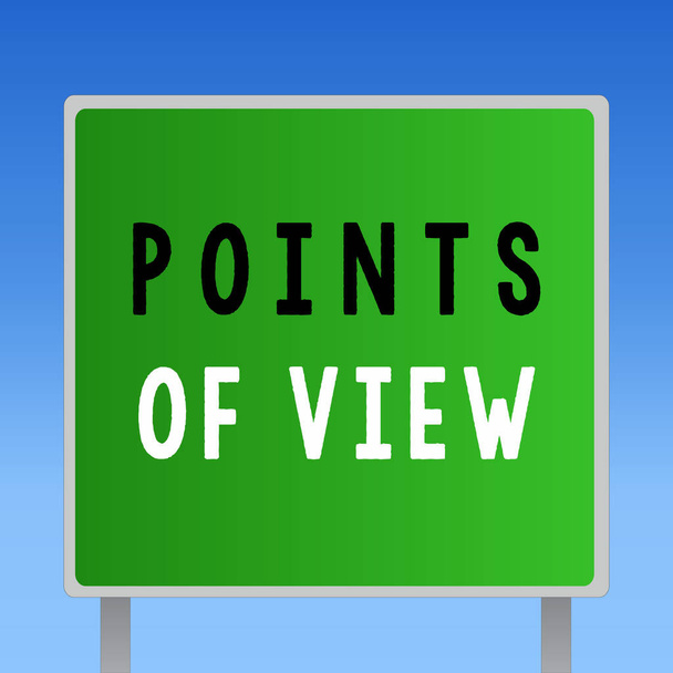 Tekstiä kirjoittava teksti Points Of View. Liiketoiminnan käsite tulkintalausunnon arviointia varten Yksittäisen henkilön käsitys
 - Valokuva, kuva