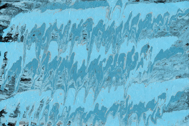 blue abstract background with paint splashes texture - Zdjęcie, obraz