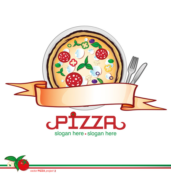 vector de pizza 2
 - Vector, Imagen