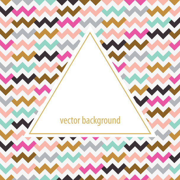 Simple geometrical background with white triangle and copy space - Vector, Image