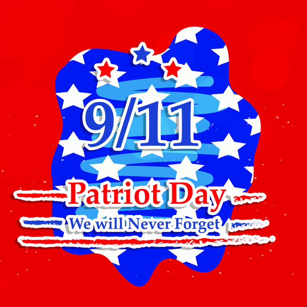 afbeelding van de achtergrond van de Usa Patriot dag - Vector, afbeelding