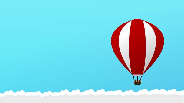 Belive in Yourself and be Yourself. Take Risk in Life to Achive Your Goals and to be Successful. The Balloon is a Concept of Determination, Courage, Belief, Enterprise Life, Self Confidence, Fearless. - Vector, Image