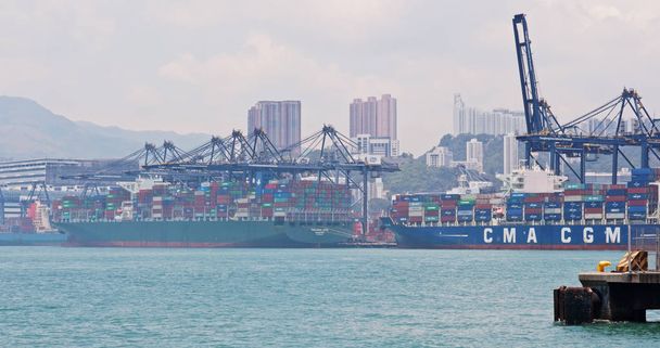 Kwai Tsing, Hong Kong, 02 May 2018:- Hong Kong Container Terminal - Photo, Image
