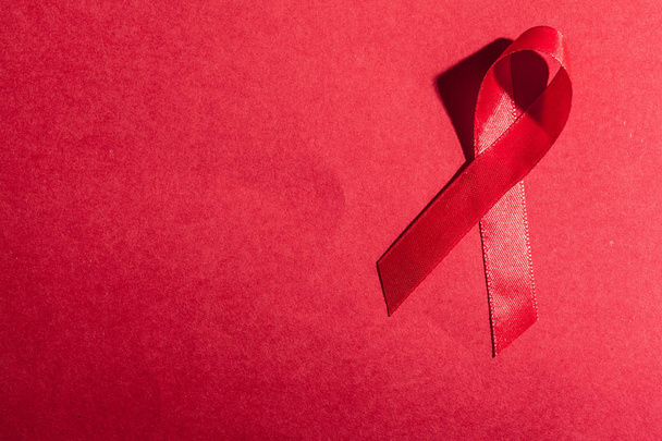 ribbon as symbol of aids awareness - 写真・画像